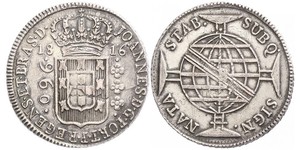 960 Reis Brésil Argent Jean VI de Portugal (1767-1826)