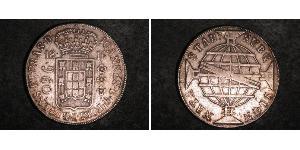 960 Reis Brésil Argent Jean VI de Portugal (1767-1826)