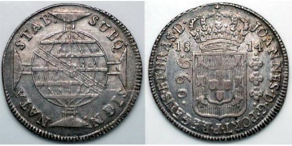 960 Reis Brésil Argent Jean VI de Portugal (1767-1826)