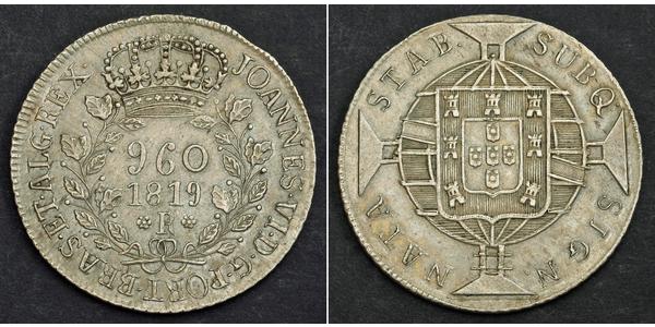960 Reis Brésil Argent 