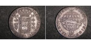 960 Reis Brasil Plata Juan VI de Portugal (1767-1826)