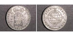 960 Reis Brasil Plata Juan VI de Portugal (1767-1826)