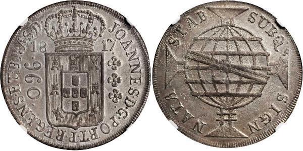 960 Reis Brasil Plata Juan VI de Portugal (1767-1826)