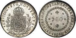 960 Reis Imperio del Brasil (1822-1889) Plata 