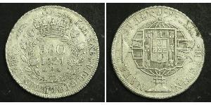 960 Reis Brasilien Silber 