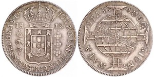 960 Reis Brasilien Silber Johann VI. von Portugal  (1767-1826)