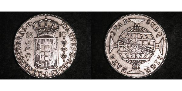 960 Reis Brasilien Silber Johann VI. von Portugal  (1767-1826)
