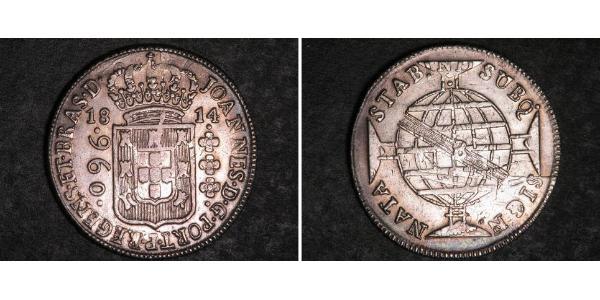 960 Reis Brasilien Silber Johann VI. von Portugal  (1767-1826)
