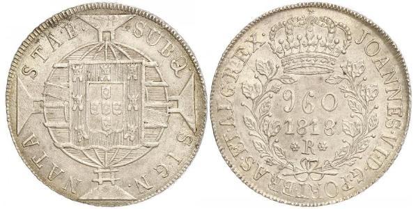 960 Reis Brazil Silver 