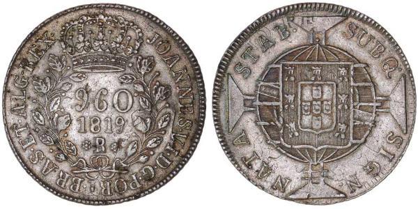 960 Reis Brazil Silver 