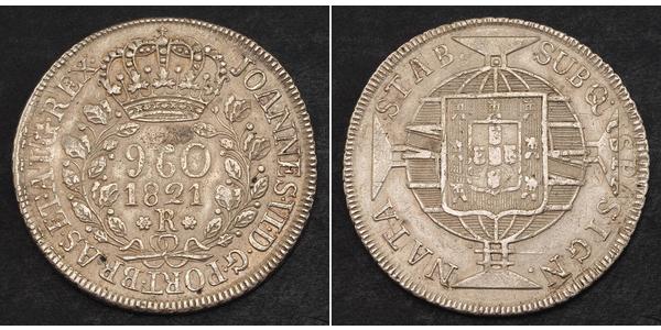 960 Reis Brazil Silver 