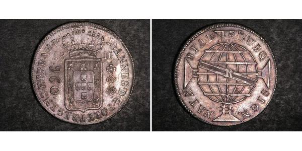 960 Reis Brazil Silver John VI of Portugal (1767-1826)