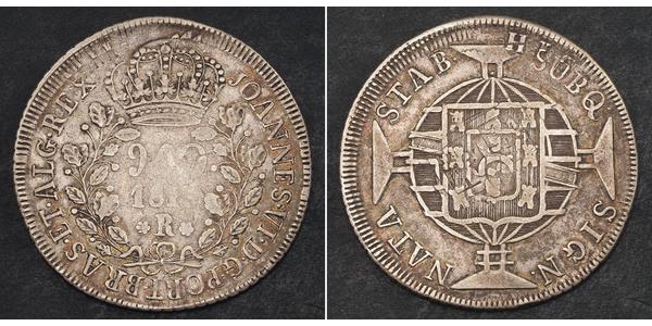 960 Reis Brazil Silver 