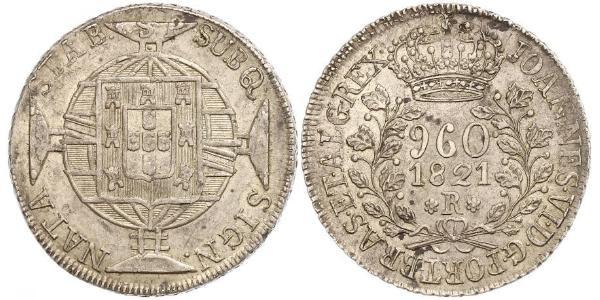 960 Reis Brazil Silver 