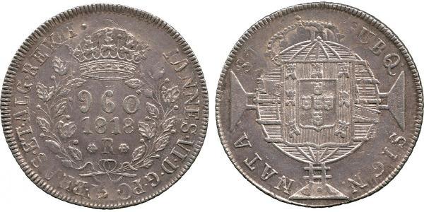 960 Reis Brazil Silver 