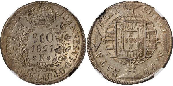 960 Reis Brazil Silver 