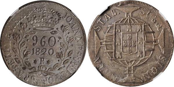 960 Reis Brazil Silver 