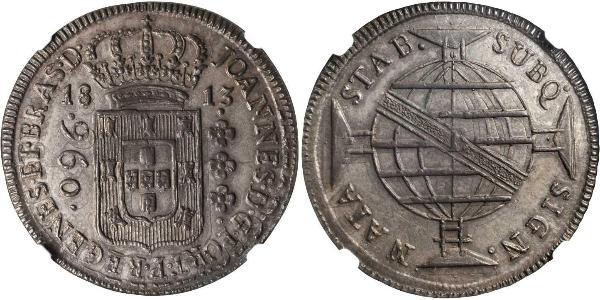 960 Reis Brazil Silver John VI of Portugal (1767-1826)