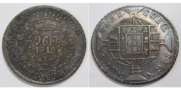 960 Reis Brazil Silver 