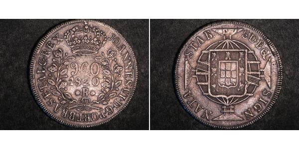 960 Reis Brazil Silver 