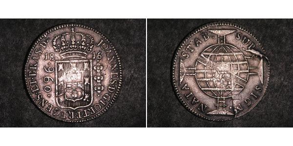 960 Reis 巴西 銀 若昂六世 (1767 - 1826)