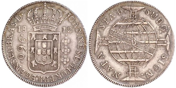 960 Reis 巴西 銀 若昂六世 (1767 - 1826)