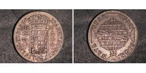960 Рейс Бразилия Серебро Жуан VI король Португалии (1767-1826)