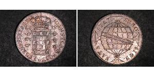 960 Рейс Бразилия Серебро Жуан VI король Португалии (1767-1826)