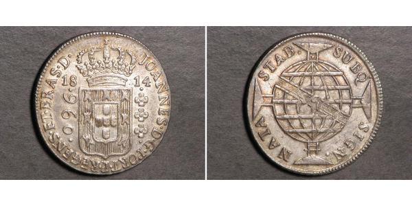 960 Рейс Бразилия Серебро Жуан VI король Португалии (1767-1826)
