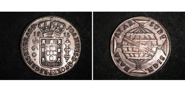960 Рейс Бразилия Серебро Жуан VI король Португалии (1767-1826)