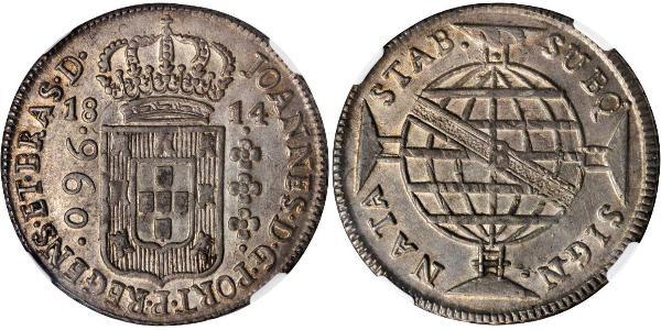 960 Рейс Бразилия Серебро Жуан VI король Португалии (1767-1826)