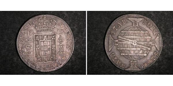 960 Рейс Бразилия Серебро Жуан VI король Португалии (1767-1826)