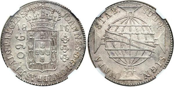 960 Рейс Бразилия Серебро Жуан VI король Португалии (1767-1826)