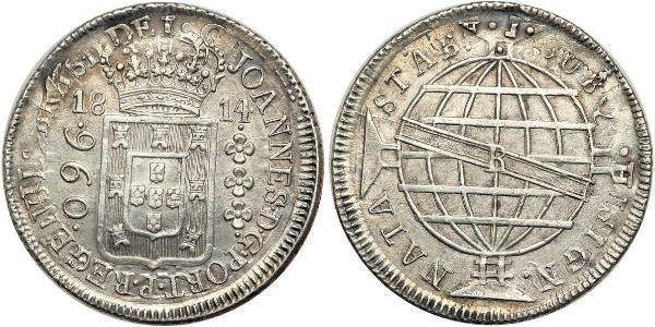 960 Рейс Бразилия Серебро Жуан VI король Португалии (1767-1826)