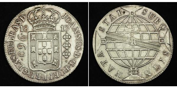 960 Рейс Бразилия Серебро Жуан VI король Португалии (1767-1826)