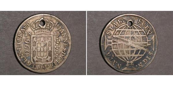960 Рейс Бразилия Серебро Жуан VI король Португалии (1767-1826)