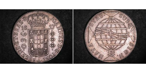 960 Рейс Бразилія Срібло Жуан VI король Португалії (1767-1826)