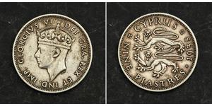 9 Piastre British Cyprus (1878 - 1960) Argent George VI (1895-1952)