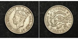 9 Piastre British Cyprus (1878 - 1960) Argent George VI (1895-1952)