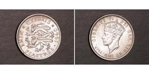 9 Piastre British Cyprus (1914–1960) Silver George VI (1895-1952)