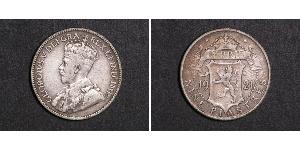 9 Пиастр Британский Кипр (1878 - 1960) Серебро Георг V (1865-1936)