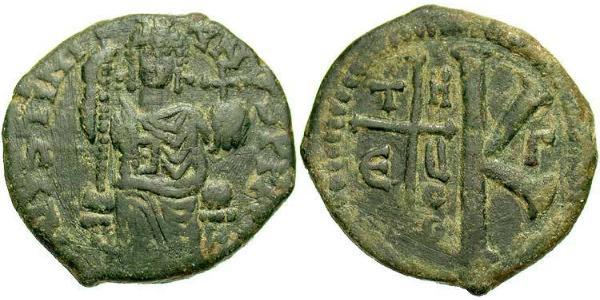 Half Follis Byzantine Empire (330-1453) Bronze Justinian I (482-565)