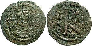 Half Follis Byzantinisches Reich (330-1453) Bronze Justinian I (482-565)