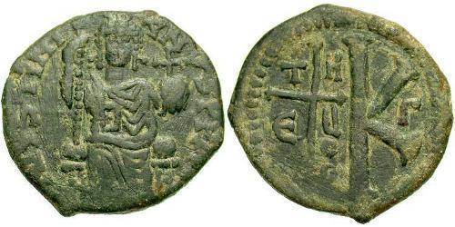 Half Follis Empire byzantin (330-1453) Bronze Justinien I (482-565)