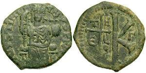 Half Follis 拜占庭帝国 青铜 查士丁尼一世