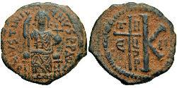 Half Фоллис Византийская империя (330-1453) Бронза Юстиниан I (482-565)