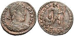  AE3 / 1 Фоллис Византийская империя (330-1453) Бронза Валент II (328-378)
