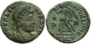  AE3 / 1 Фоллис Византийская империя (330-1453) Бронза Валент II (328-378)