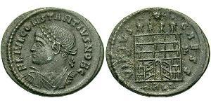  AE3 / 1 Фоллис Западная Римская империя (285-476) Бронза Констанций II (317 - 361)