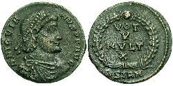  AE3 / 1 Фоллис Римская империя (27BC-395) Бронза Иовиан (331- 364)